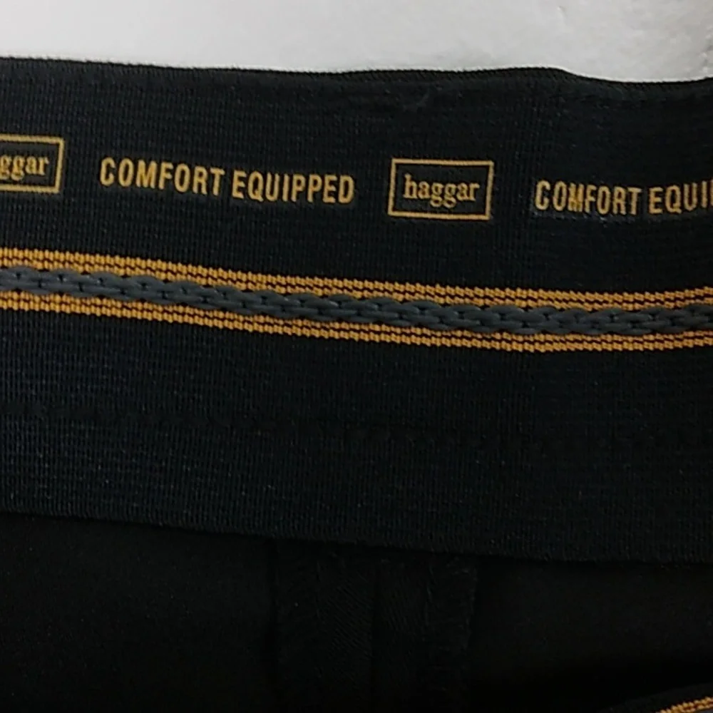 Haggar Black Shorts NWT Men's Size 38W Comfort Waistband‎ Pleated Front Q…